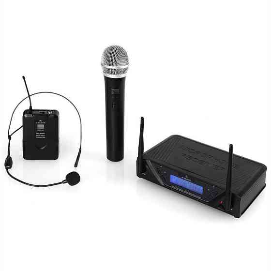 UHF-450 Duo3 2-канальний комплект бездротових мікрофонів UHF 1 портативний/1 головний мікрофон (Німеччина, Рівне