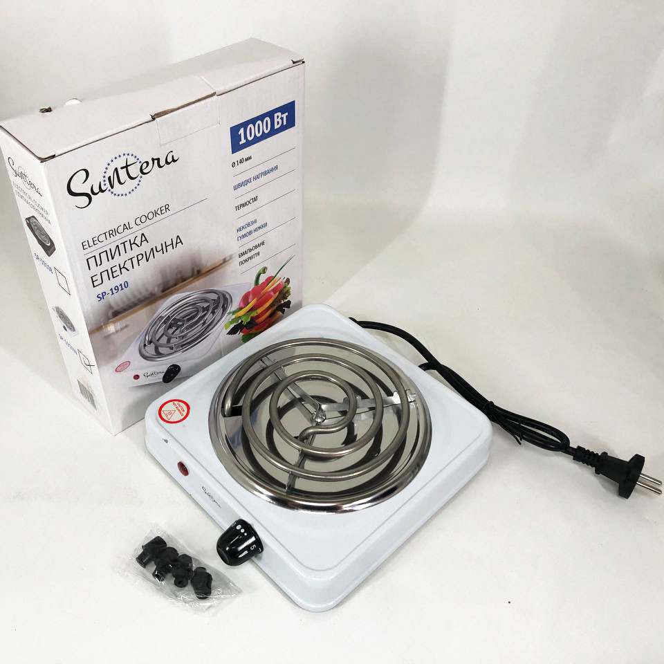 Потужна настільна електроплита, Настільна плита для приготування їжі, Побутова електроплитка ER-94 Івано-Франківськ - фото 4