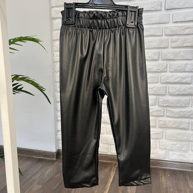 Дитячі Лосіни з Еко-шкіри для Дівчинки LC Waikiki Чорні 4-5 років 104-110см Київ - фото 1