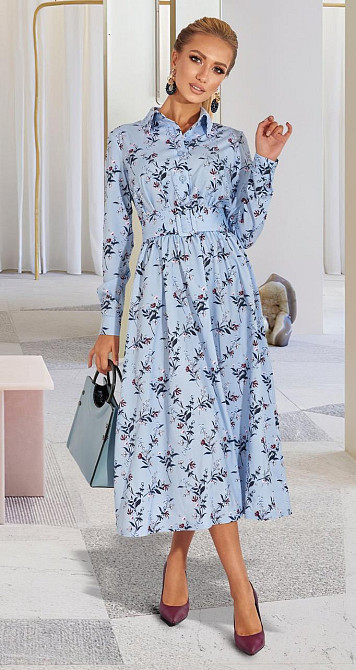 Стильне блакитне плаття (46) Київ - фото 1