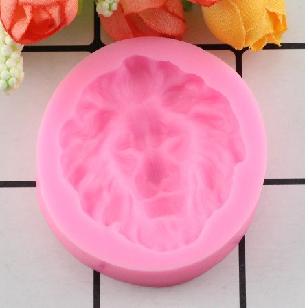 Молд силиконовый Лев 42 на 47 мм розовый Киев - изображение 3