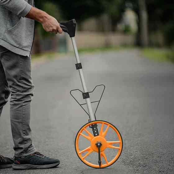 Мерное колесо с цифровым счетчиком и телескопической ручкой, диаметр 318 мм, DIY-MW10-D/CB Киев