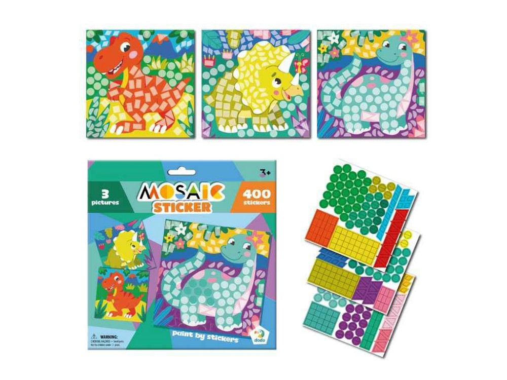 Мозаїка Динозаври зі стікерами 300898 ТМ DODO Київ - фото 1
