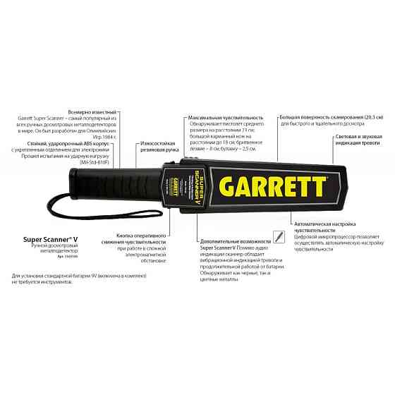 Ручний металодетектор Garrett SuperScanner V Киев