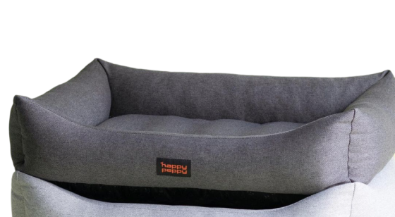 Лежак для собак и котов Happy Peppy (Хэппи Пеппи) Sofa Рогожка 80х120 см, Серый Запорожье