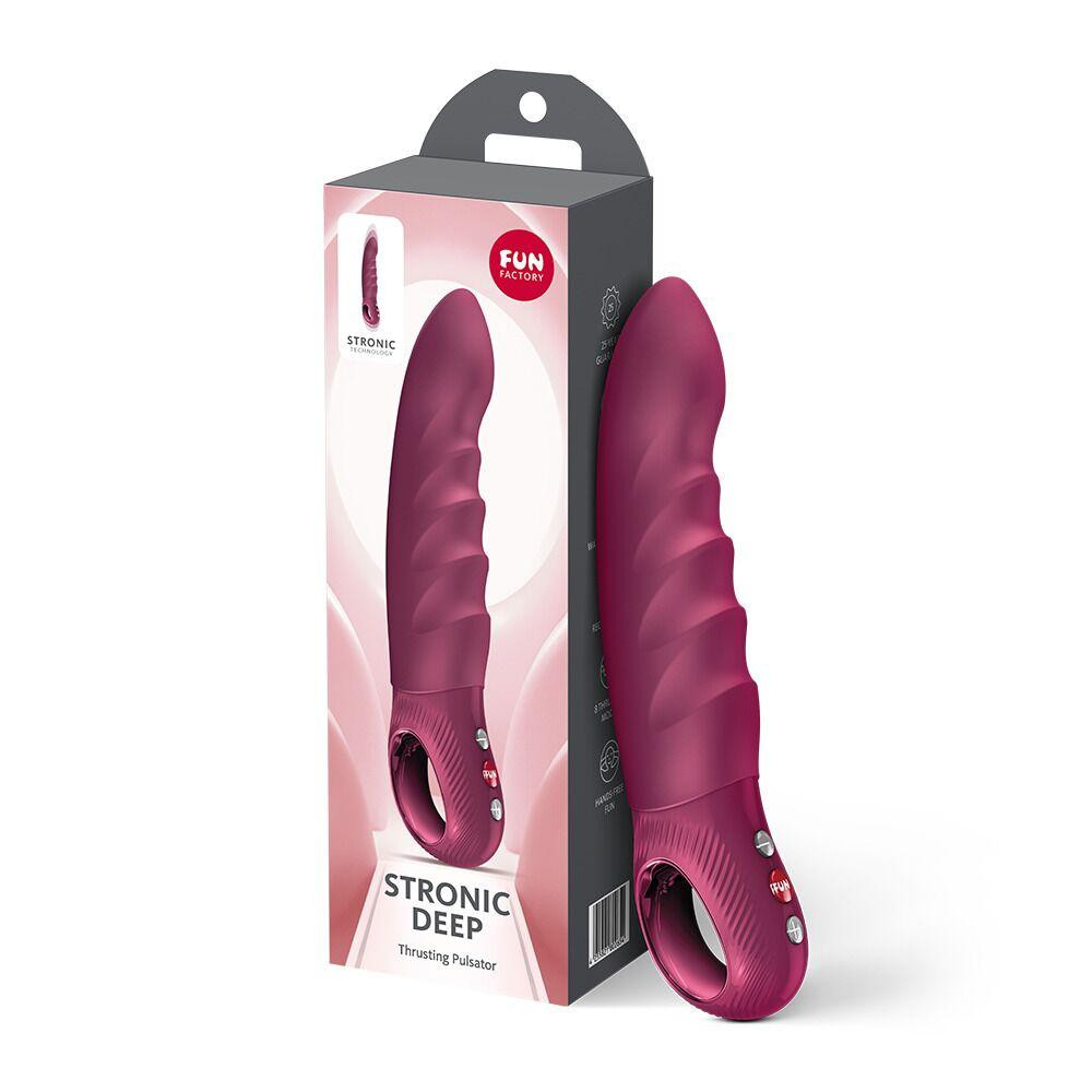 Пульсатор Fun Factory Stronic Deep, Wine Red, 8 режимів роботи, перезаряджуваний Sex Aura Київ - фото 10