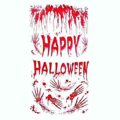 HAPPY HALLOWEEN. Декорация, баннер 186х98 см, клеенка на Хэллоуин Киев