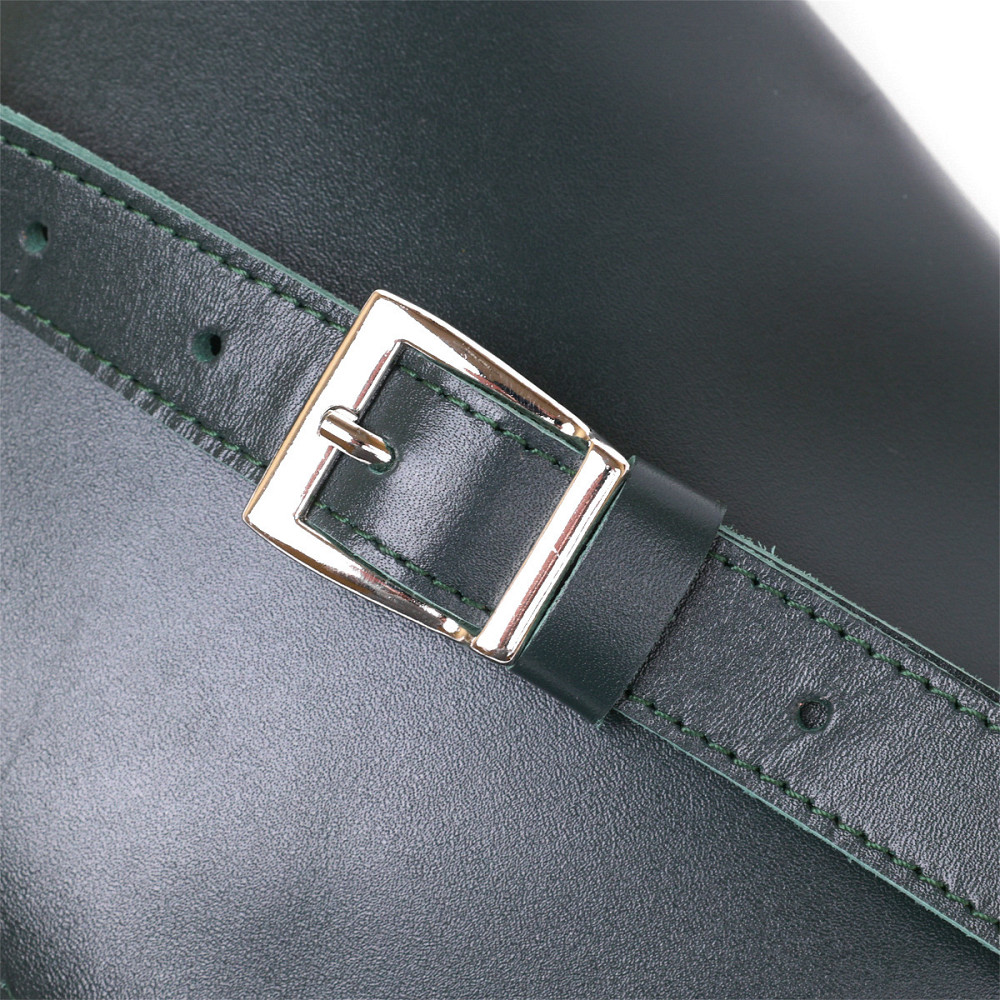 Кожаная женская сумка на пояс Зеленый (SHVIGEL) Киев - изображение 9