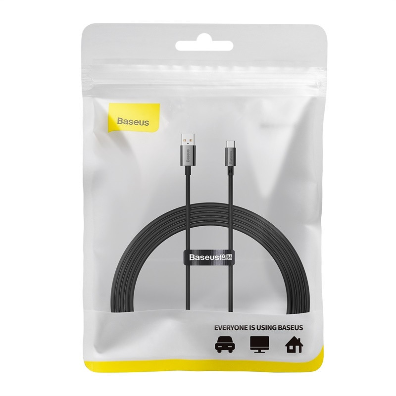 Кабель Baseus Superior Series Fast Charging Data Cable USB to Type-C 100W 2m Cluster Black Одеса - фото 2