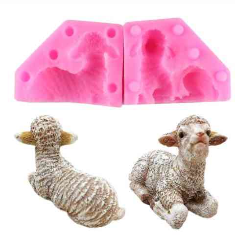 Молд силиконовый Ягненок 40 на 52 мм розовый Киев