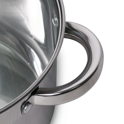 Каструля нержавіюча сталь 1,8л з кришкою порожнисті ручки 5616S KAMILLE Житомир - фото 7