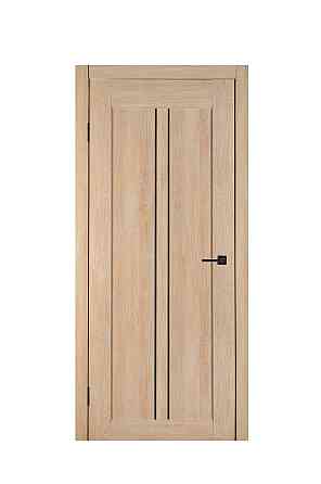 Дверь Реликт Твинс Золотистый + Черное стекло 60*200 см Ламинированная дверь межкомнатная Киев