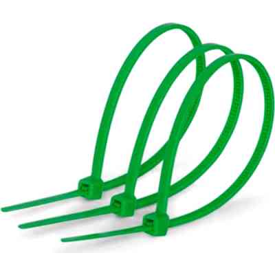 Стяжка 150мм/2.5мм, зеленая, 1000шт=уп. Voltronic (21149) Винница