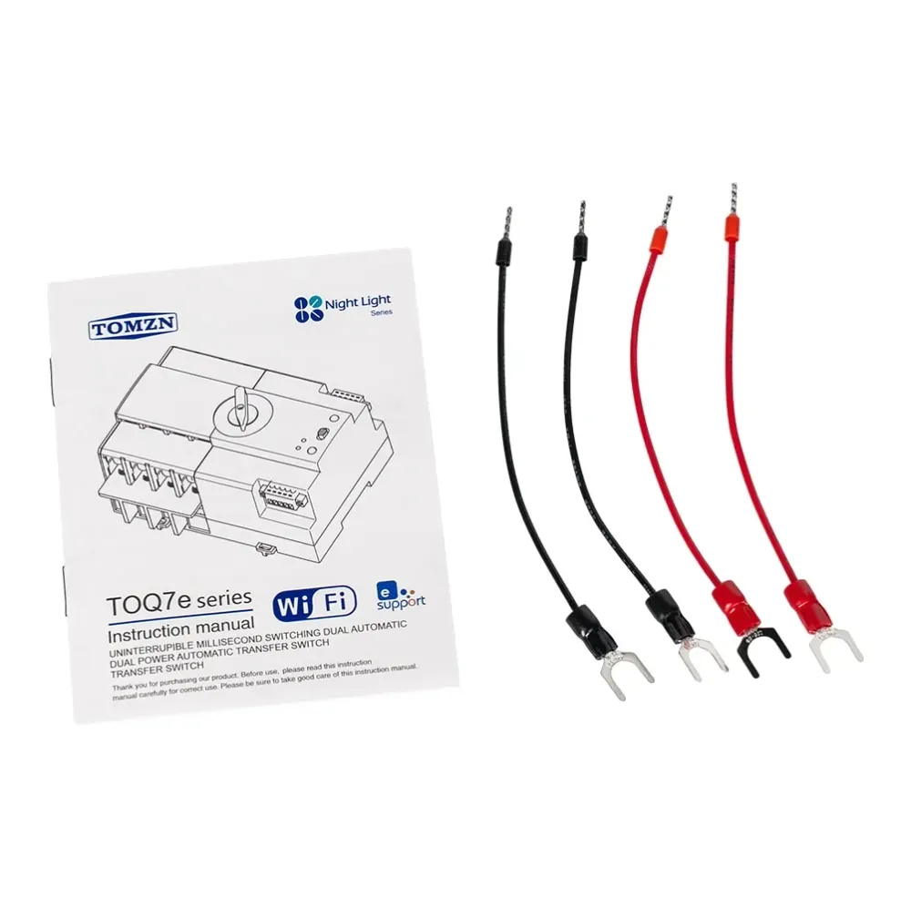 Автоматичний перемикач (АВР) під DIN-рейку з Wi-Fi TOMZN TOQ7e-100/3P 100A 3 полюси (51-00120) Київ - фото 17