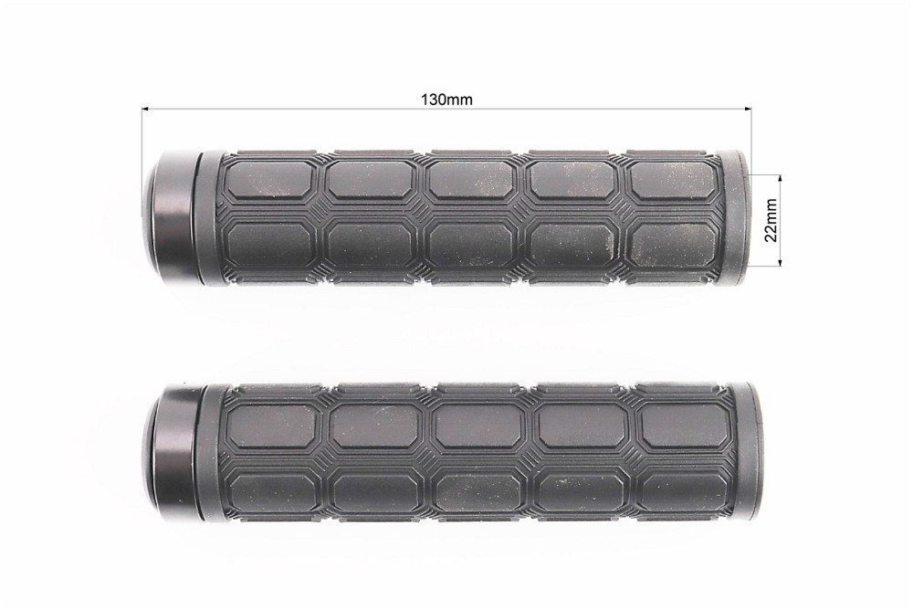 Ручки керма 130мм з затискачем Lock-On, чорні TPE-077 Київ - фото 3