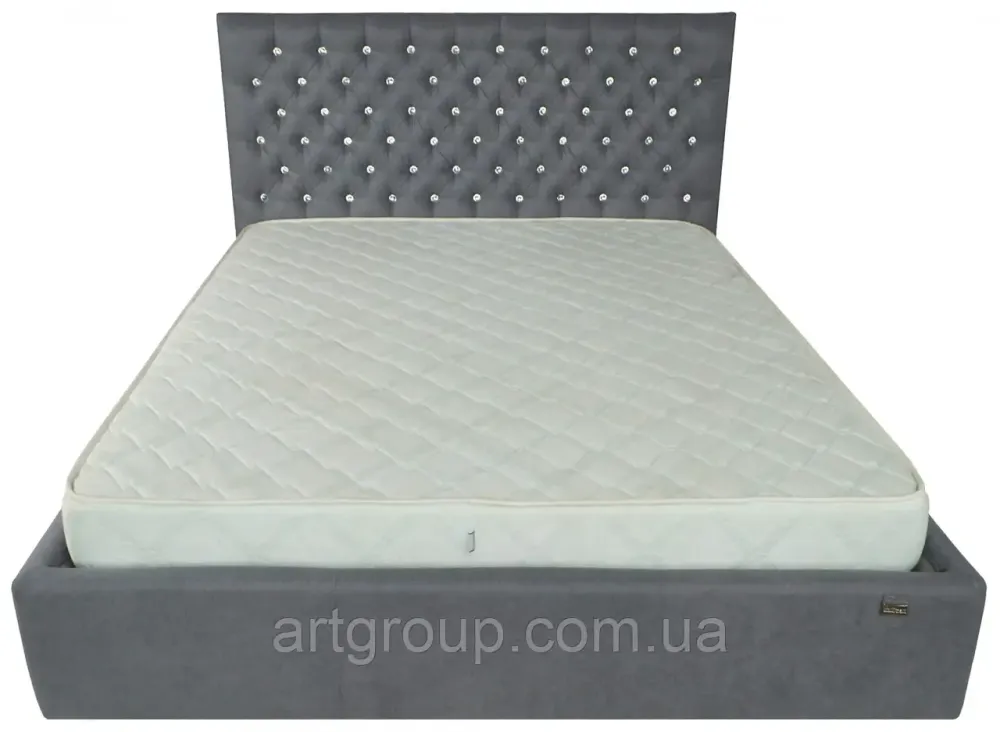 Кровать Cambridge Standart 120 х 190 см Fibril 16 С1 Темно-серый Днепр - изображение 10