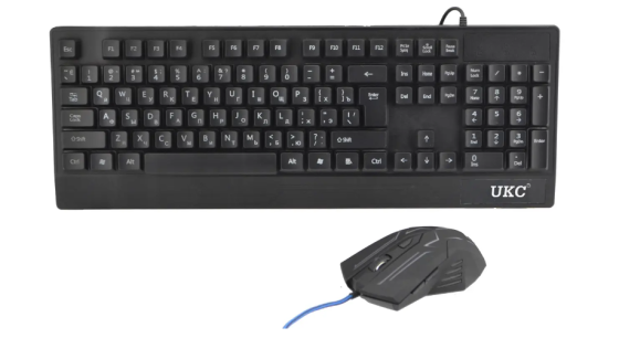 Клавіатура ігрова з підсвічуванням та мишкою UKC M 710 black 4958 pr Київ
