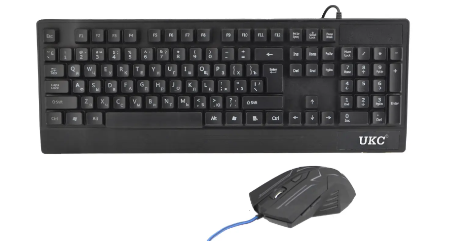Клавіатура ігрова з підсвічуванням та мишкою UKC M 710 black 4958 pr Одеса - фото 5