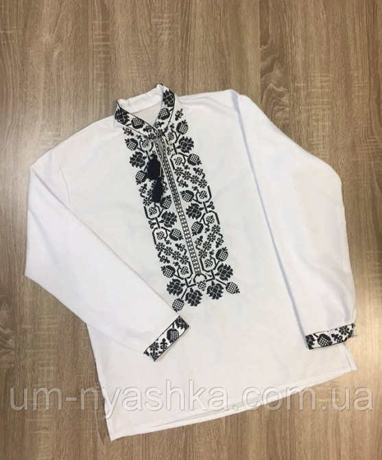 Мужская льняная вышиванка Всеволод2 Кривой Рог - изображение 1