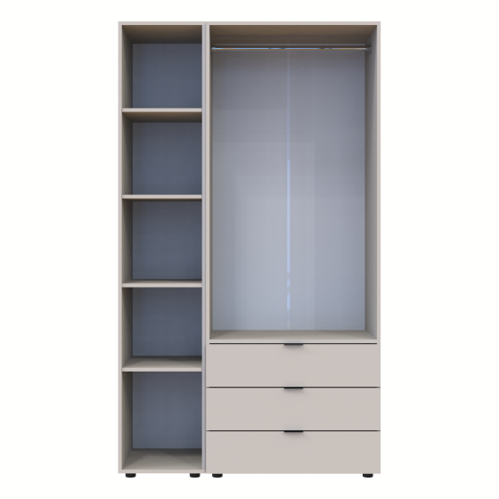Комплект шкафов для одежды Doros Гелар (2 шт.) 115,7х49,5х203,4 см Кашемир (DRS-011248) Львов