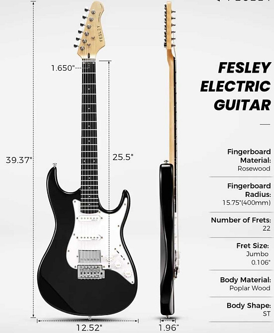 Електрогітара Fesley FST100 (комплект) Харків - фото 3