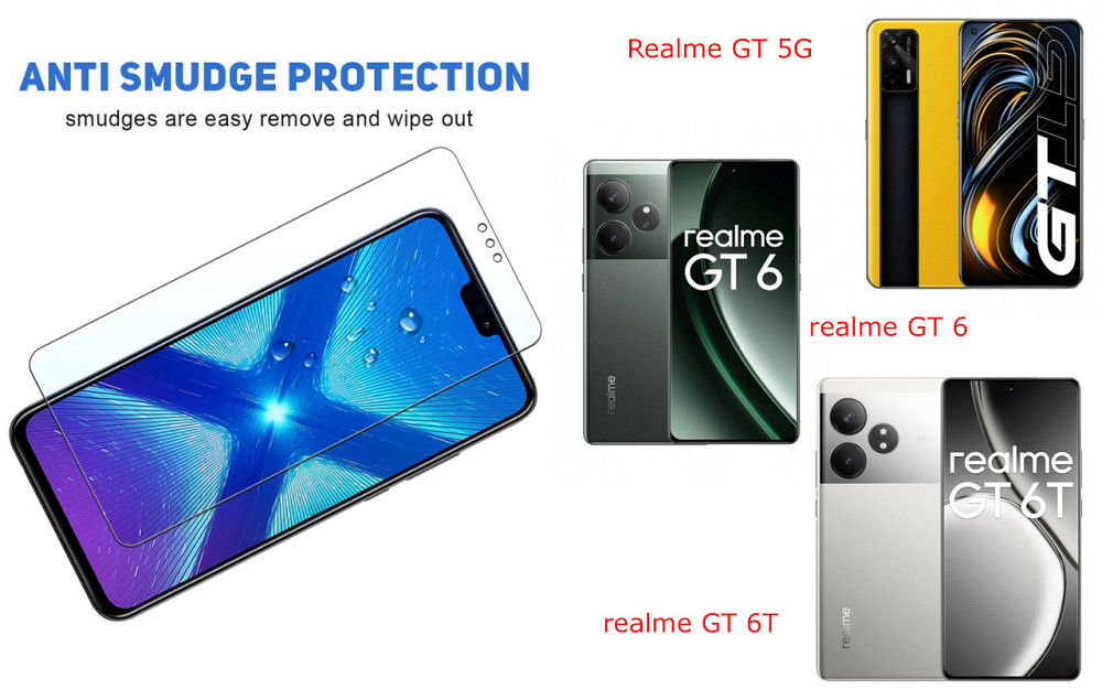 Защитное стекло NeoGlass для Realme GT 5G, realme GT 6, realme GT 6T – ультрапрозрачное и устойчивое Киев - изображение 3
