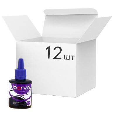 Краска штемпельная Barva 30 мл упаковка 12 шт, фиолетовая (SPI-V-001-12) Винница - изображение 1