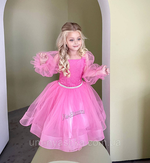 Дитяча малинова сукня 104-146 Кривий Ріг - фото 1