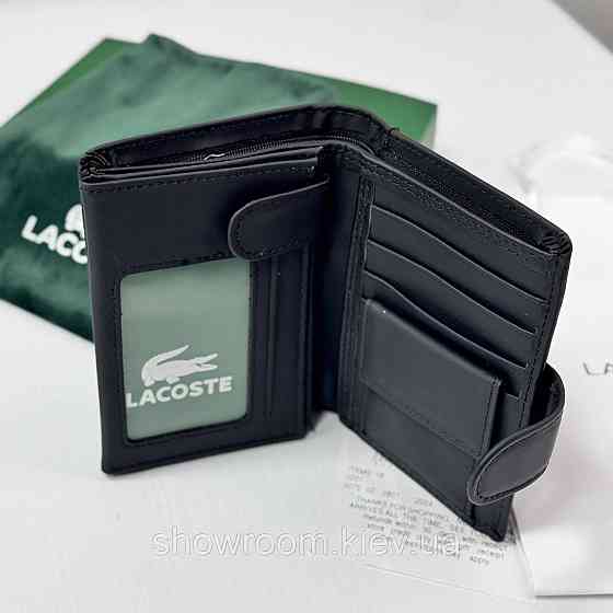Чоловіче брендове портмоне на застібці Lacoste (1721) Київ