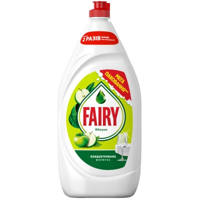 Средство для ручного мытья посуды Fairy Яблоко 1350 мл (8006530111829) Винница - изображение 1