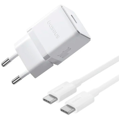 Зарядний пристрій Baseus Palm Fast Charger 1C 30W + Cable 1.0m Type-C 60W white (P10111605213-01) Вінниця - фото 1