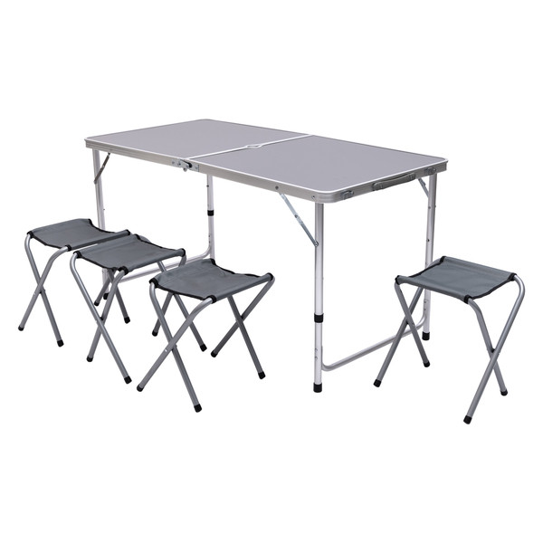 Lugi Розкладний стіл + 4 стільці кемпінговий набір для пікніка, риболовлі, відпочинку, туризму Коломия - фото 1