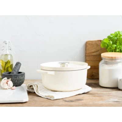 Кастрюля KitchenAid чавунна з кришкою 3,3 л Мигдалевий крем (CC006056-001) Винница - изображение 5