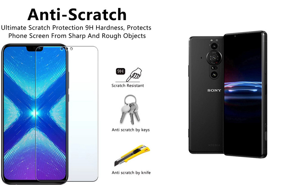 Защитное стекло NeoGlass для Sony Xperia Pro-1 – ультрапрозрачное и устойчивое Киев - изображение 1