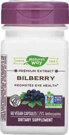 Экстракт черники для зрения Nature's Way Bilberry Standardized 60 капс Киев