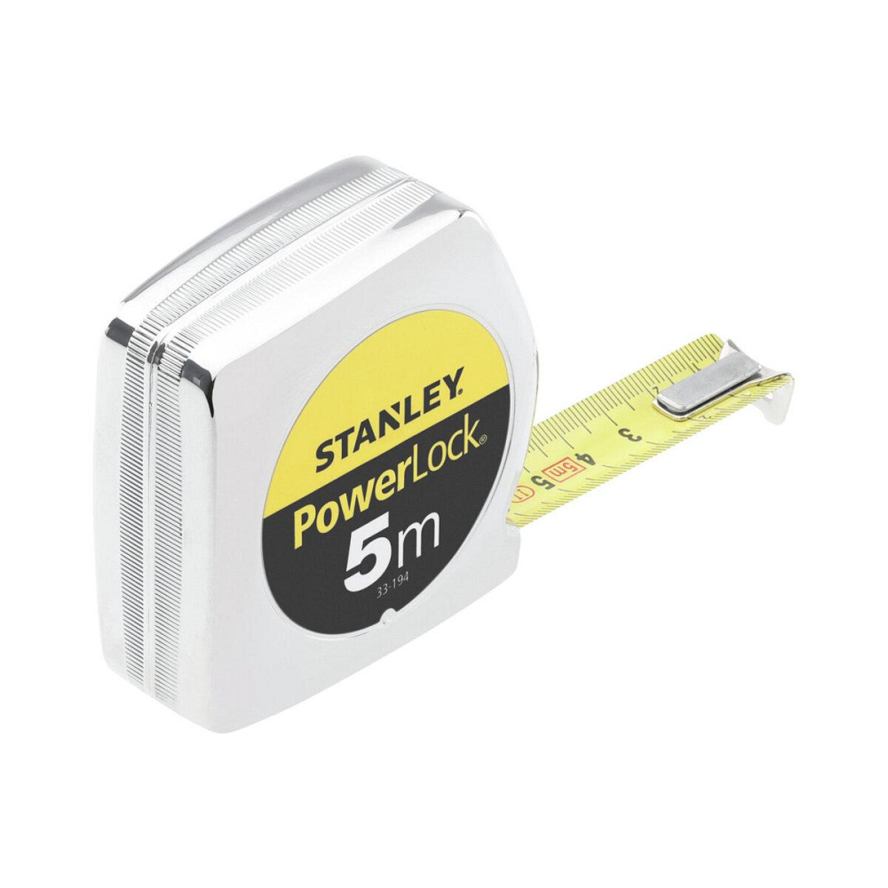 Рулетка STANLEY POWERLOCK 5м х 19мм армована стрічка. пластикова (0-33-194) Одесса - изображение 1
