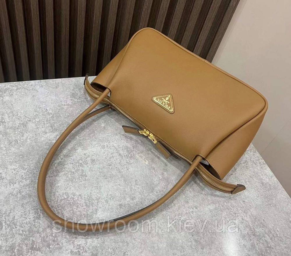 Жіноча брендова шкіряна сумочка Pr0822 коричнева Київ - фото 4