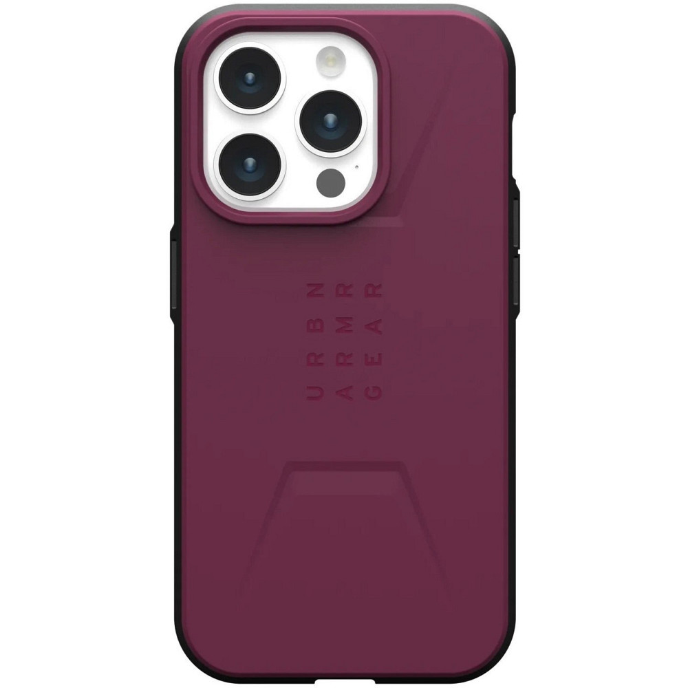 Чохол-накладка Urban Armor Gear Civilian Magsafe для Apple iPhone 15 Pro Max Bordeaux (114295119049) ( Бордовий ) Харків - фото 9