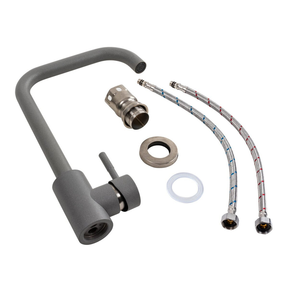 PLATINUM Змішувач кухонний Platinum NS02B (3008B) Сірий металік Киев - изображение 2