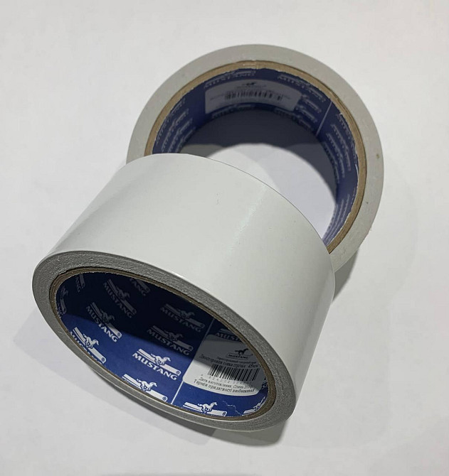 Двухсторонняя тонкая лента MUSTANG 45мм x 10м Ровно - изображение 1