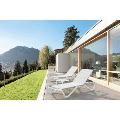 Стіл садовий PAPATYA до шезлонга Wave білий (4345) Вінниця - фото 3