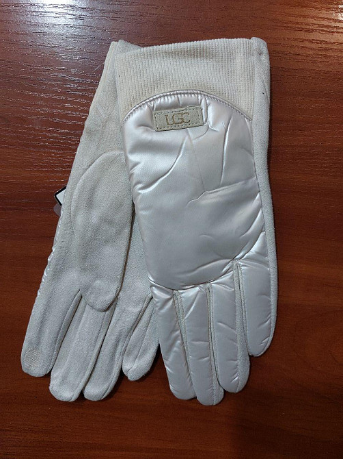 Перчатки сенсорные женские зима one size молочный Киев - изображение 4