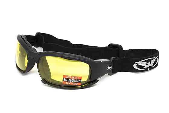 Окуляри захисні з ущільнювачем Global Vision Assault (yellow) Anti-Fog, жовті Київ