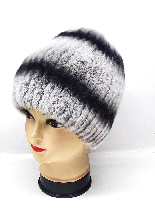 Шапка женская меховая сноп Каролина Шиншиловый Харьков - изображение 4