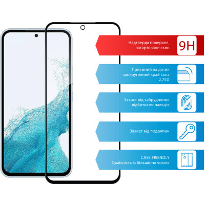 Стекло защитное ACCLAB Full Glue Samsung A54 5G (1283126559860) Винница - изображение 7