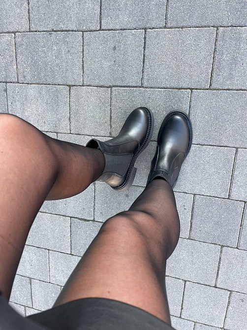 Edan Instruments Черевики жіночі EDAN чорні шкіра натуральна зима висота 15 см (5740) Коломия - фото 3