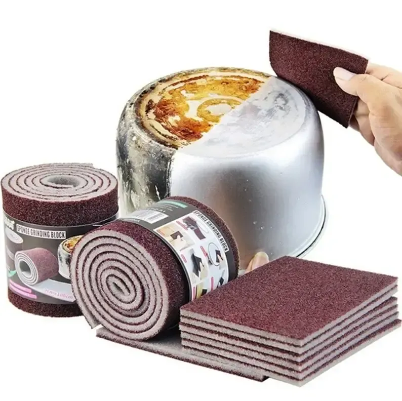 Абразивная губка для чистки посуды sandpaper AND-5599 Коломия - фото 2