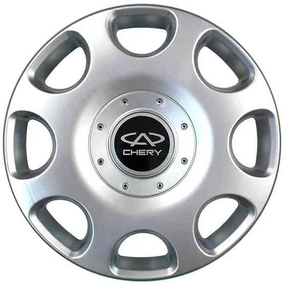 Автомобильные модельные колпаки R14 Chery 208 4шт, SJS, серебряные Киев