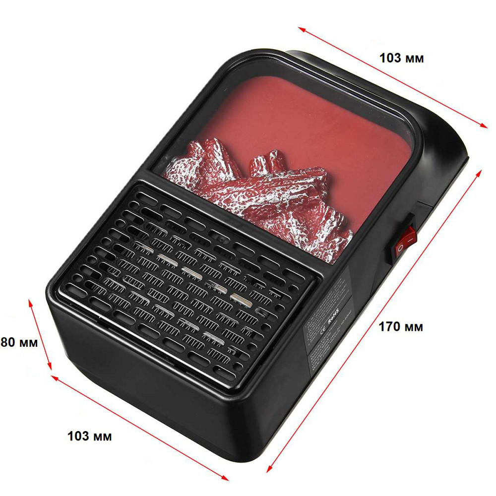 Переносной обогреватель Flame, Дуйчик обогреватель миниатюрный, для дома Ветродуйчик VG-70 Львов - изображение 2