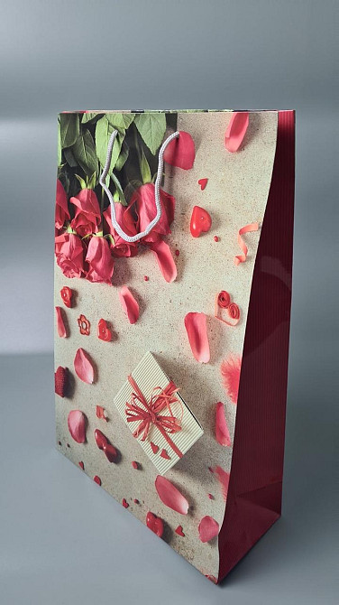 Пакет бумажный гигант вертиркальный (30х42х12)(артGV-051) (12 шт) Харьков - изображение 1